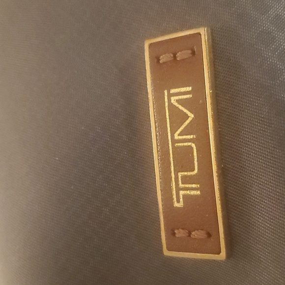 TUMI Olive Gray Ruffled Tote Bag - Picture 2 of 8